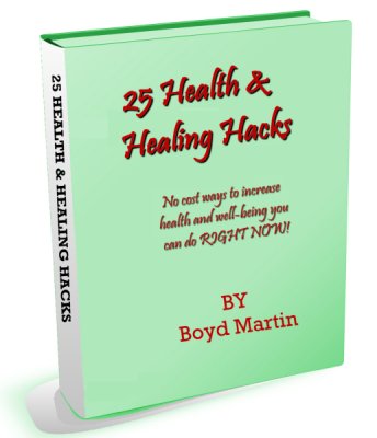 E-BOOK:  25 No Cost Health and Healing Hacks